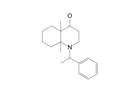 TRANS-1-(1-S-PHENYLETHYL)-8,9-DIMETHYL-4-HYDROXY-DECAHYDROQUINOLIN