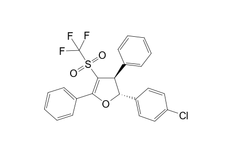 2-(4-Chlorophenyl)-3,5-diphenyl-4-trifluoromethylsulfonyl trans-2,3-dihydrofuran