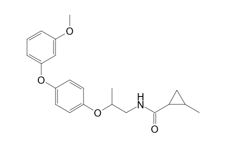 Cyclopropanecarboxamide, N-[2-[4-(3-methoxyphenoxy)phenoxy]propyl]-2-methyl-