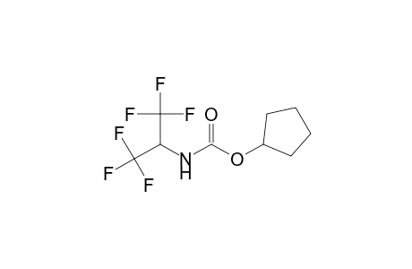 cyclopentyl 2,2,2-trifluoro-1-(trifluoromethyl)ethylcarbamate