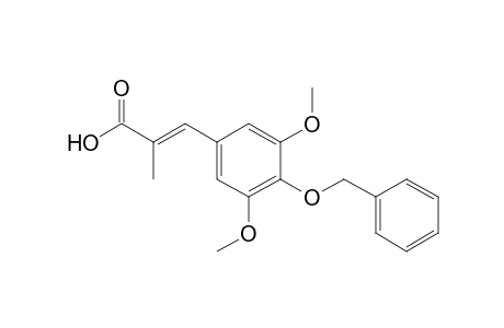 (E)-3-(4-Benzyloxy-3,5-dimethoxyphenyl)-2-methylpropenoic Acid