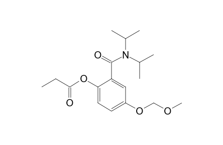 2-(Diisopropylcarbamoyl)-4-(methoxymethoxy)phenyl propionate