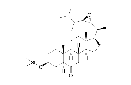 (22R,23R)-3.beta.-Hydroxy-24-methyl-22,23-epoxy-5.alpha.-cholestan-6-one trimethylsilyl ether dev.