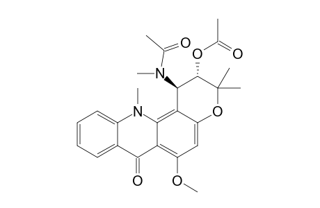 (+/-)-TRANS-2-ACETOXY-1-METHYLACETAMIDO-1,2-DIHYDROACRONYCINE
