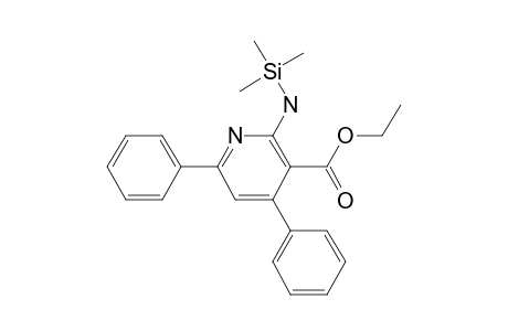 Ethyl 2-amino-4,6-diphenylnicotinate, tms derivative