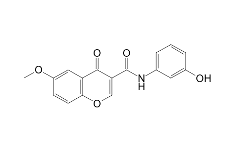 N-(3-Hydroxyphenyl)-6-methoxychromone-3-carboxamide