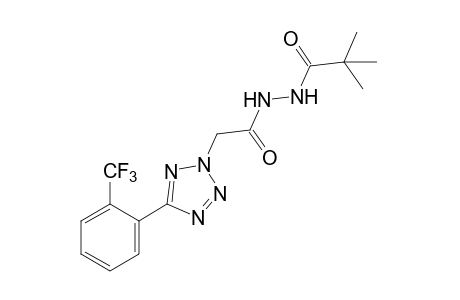 1-pivaloyl-2-{[5-(alpha,alpha,alpha-trifluoro-o-tolyl)-2H-tetrazol-2-yl]acetyl}hydrazine