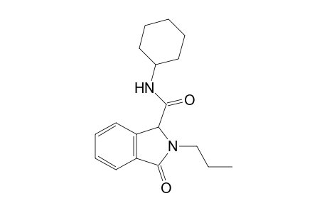 N-Cyclohexyl-3-oxo-2-propylisoindoline-1-carboxamide
