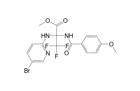 Methyl 2-[(5-bromo-2-pyridinyl)amino]-3,3,3-trifluoro-2-[(4-methoxybenzoyl)amino]propanoate