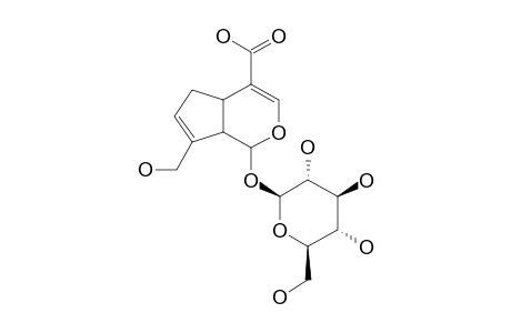 7-methylol-1-[(2S,3R,4S,5S,6R)-3,4,5-trihydroxy-6-methylol-tetrahydropyran-2-yl]oxy-1,4a,5,7a-tetrahydrocyclopenta[d]pyran-4-carboxylic acid