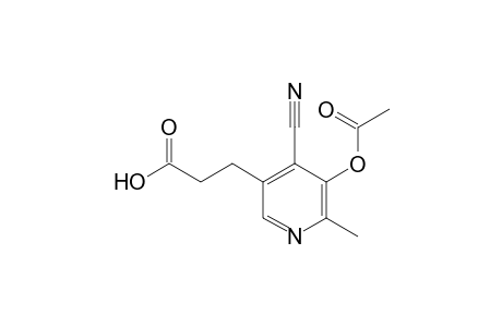 3-( 5'-Acetoxy-4'-cyano-6'-methyl-3'-pyridyl)propionic acid