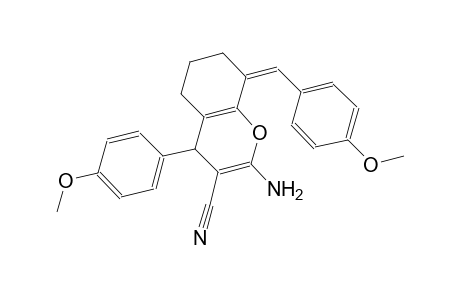 (8Z)-2-amino-8-(4-methoxybenzylidene)-4-(4-methoxyphenyl)-5,6,7,8-tetrahydro-4H-chromene-3-carbonitrile