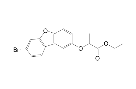 Propanoic acid, 2-[(7-bromo-2-dibenzofuranyl)oxy]-, ethyl ester