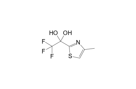 2,2,2-Trifluoro-1-(4-methyl-1,3-thiazol-2-yl)ethanediol