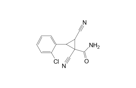 2-(2-Chlorophenyl)-1,3-dicyanocyclopropane-1-carboxamide