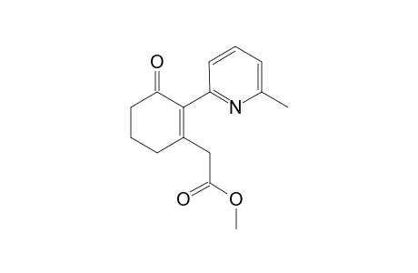 Methyl 1-[2-(6-methylpyridin-3-oxo-2-ylcyclohex-1-en-1-yl]acetate