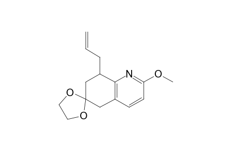 2'-methoxy-8'-prop-2-enyl-spiro[1,3-dioxolane-2,6'-7,8-dihydro-5H-quinoline]