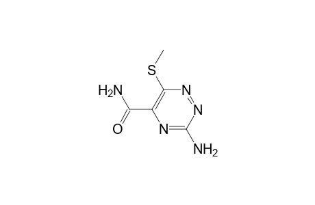3-Amino-6-(methylthio)-1,2,4-triazine-5-carboxamide