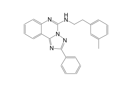 [1,2,4]triazolo[1,5-c]quinazolin-5-amine, N-[2-(3-methylphenyl)ethyl]-2-phenyl-