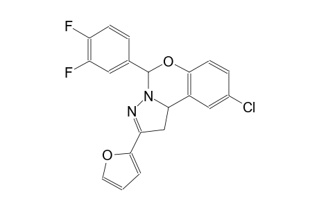 pyrazolo[1,5-c][1,3]benzoxazine, 9-chloro-5-(3,4-difluorophenyl)-2-(2-furanyl)-1,10b-dihydro-