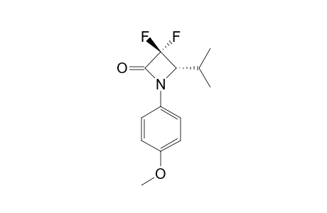 3,3-DIFLUORO-4-ISOPROPYL-N-(PARA-METHOXYPHENYL)-AZETIN-2-ONE