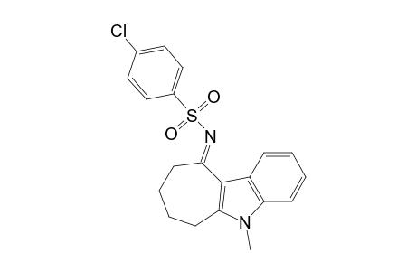 Benzenesulfonamide, 4-chloro-N-(6,7,8,9-tetrahydro-5-methylcyclohept[b]indol-10(5H)-ylidene)-