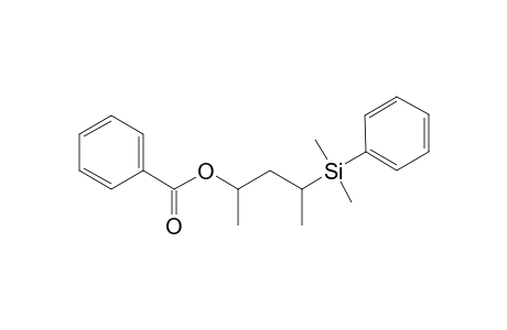 (2RS,4SR)-4-Dimethyl(phenyl)silylpentan-2-yl benzoate