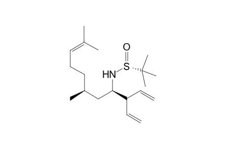 (RS,4R,6S)-N-tert-Butylsulfinyl-6,10-dimethyl-3-vinylundeca-1,9-dien-4-amine