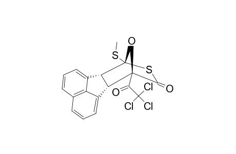 ANTI-6B,7,10,10A-TETRAHYDRO-7-(METHYLTHIO)-10-(TRICHLOROACETYL)-9H-7,10-EPOXY-8-THIA-FLUOROANTHENE-9-ONE