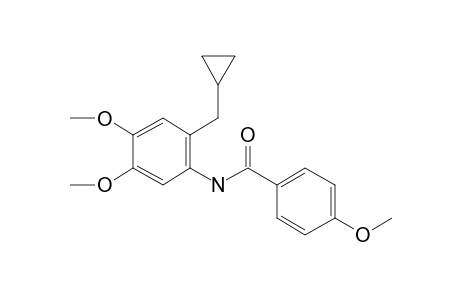 Benzamide, N-[2-(cyclopropylmethyl)-4,5-dimethoxyphenyl]-4-methoxy-