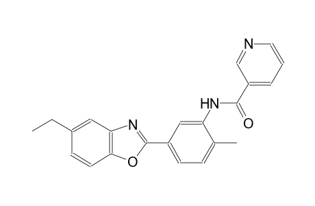 3-pyridinecarboxamide, N-[5-(5-ethyl-2-benzoxazolyl)-2-methylphenyl]-