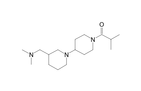 (1,4'-Bipiperidine)-3-methanamine, N,N-dimethyl-, N'-(2-methylpropionyl)-