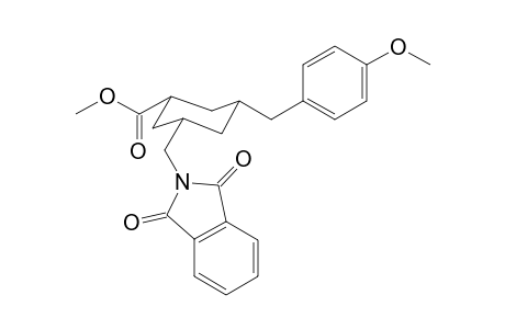 cis,cis-5-(4-Methoxybenzyl)-1-(methoxycarbonyl)-3-phthalimidomethylcyclohexane