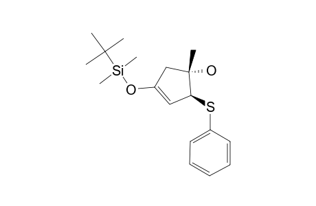 (1S,2S)-4-(tert-butyl-dimethyl-silyl)oxy-1-methyl-2-(phenylthio)cyclopent-3-en-1-ol