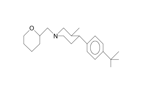 trans-3-Methyl-1-(tetrahydropyran-2-ylmethyl)-4-(4-tert-butyl-phenyl)-piperidine
