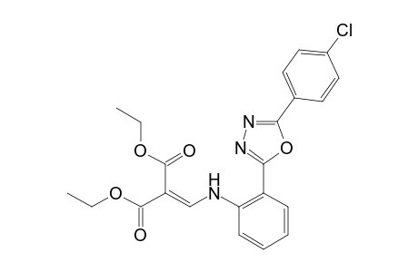 {{o-[5-(p-chlorophenyl)-1,3,4-oxadiazol-2-yl]anilino}methylene}malonic acid, diethyl ester