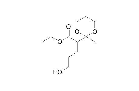 Ethyl 2-(3-hydroxypropyl)-3,3-(1,3-propanedioxy)butanoate