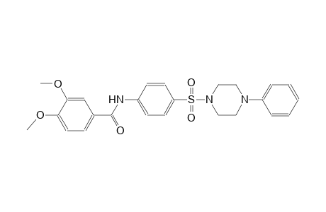 benzamide, 3,4-dimethoxy-N-[4-[(4-phenyl-1-piperazinyl)sulfonyl]phenyl]-