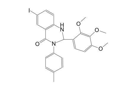 6-iodo-3-(4-methylphenyl)-2-(2,3,4-trimethoxyphenyl)-2,3-dihydro-4(1H)-quinazolinone