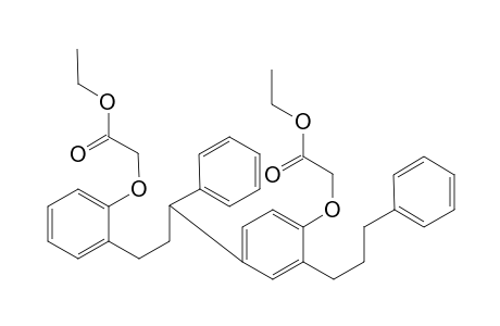 3-Phenyl-3-[2"-(3"'-phenylpropyl)-6"-(ethoxycarbonylmethoxy)-3"-phenyl]-1-(2'-<ethoxycarbonylmethoxy>phenyl)-propane