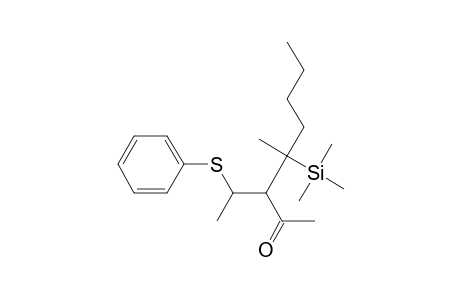 4-Methyl-3-(1-phenylthioethyl)-4-trimethylsilyloctan-2-one
