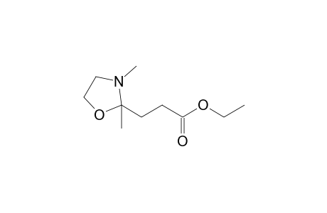 Ethyl 3-(2,3-dimethyl-1,3-oxazolidin-2-yl)propanoate