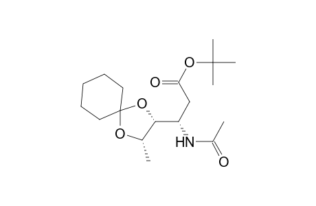 t-Butyl (3S,4R,5S)-3-Acetamido-4,5-(cyclohexylidenedioxy)-hexanote