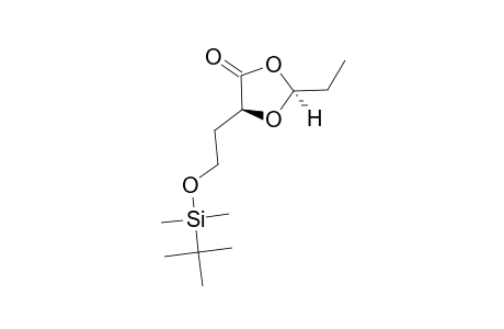 TERT.-BUTYLDIMETHYL-[2-[(4S)-2-ETHYL-5-OXO-1,3-DIOXOLAN-4-YL]-ETHOXY]-DIMETHYLSILANE;TRANS-ISOMER