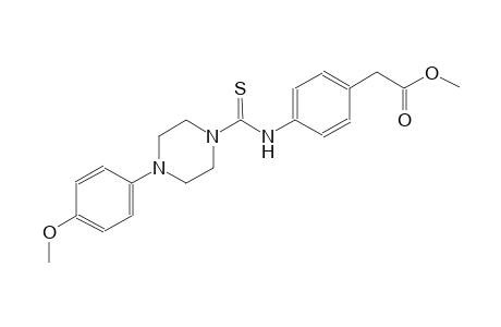methyl [4-({[4-(4-methoxyphenyl)-1-piperazinyl]carbothioyl}amino)phenyl]acetate