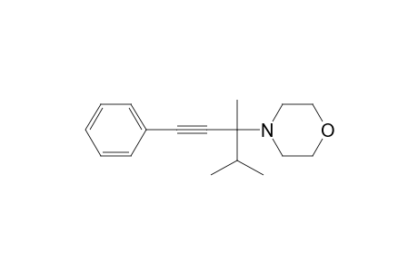 4-(3,4-dimethyl-1-phenylpent-1-yn-3-yl)morpholine