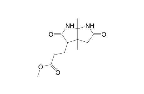3-(3a,6a-Dimethyl-2,5-dioxooctahydropyrrolo[2,3-b]pyrrol-3-yl)-propionic acid, methyl ester