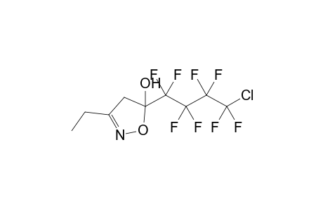 5-(4-Chloro-1,1,2,2,3,3,4,4-octafluoro-butyl)-3-ethyl-2-isoxazolin-5-ol
