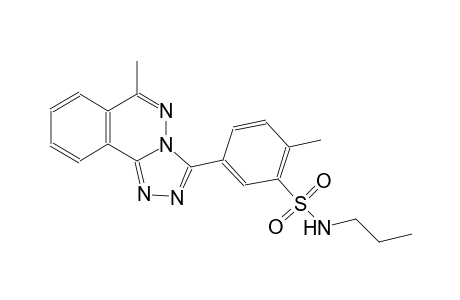 2-methyl-5-(6-methyl[1,2,4]triazolo[3,4-a]phthalazin-3-yl)-N-propylbenzenesulfonamide