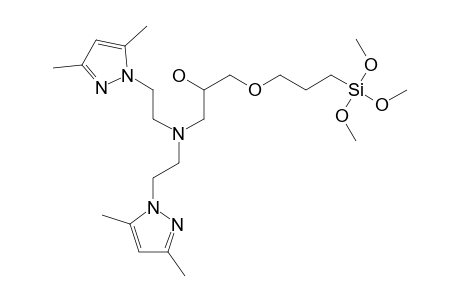 BIS-[2-(3,5-DIMETHYL-1-PYRAZOLYL)-ETHYL]-3-(3-TRIMETHOXYSILYL-PROPYLOXY)-2-HYDROXY-PROPYL-AMINE